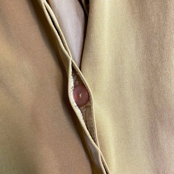 Vintage Rico Salandanan Tan Long Blazer Light Jacket M - Picture 11 of 14